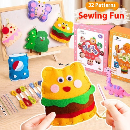 Children's Sewing Fun Toy Baby Handmade Cute Doll Pendant
