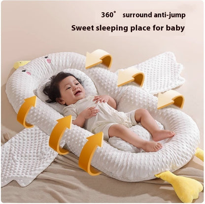 Newborn Anti-pressure Floor Wake-up Artifact Anti-chocking Sleeping Mattress Big White Geese