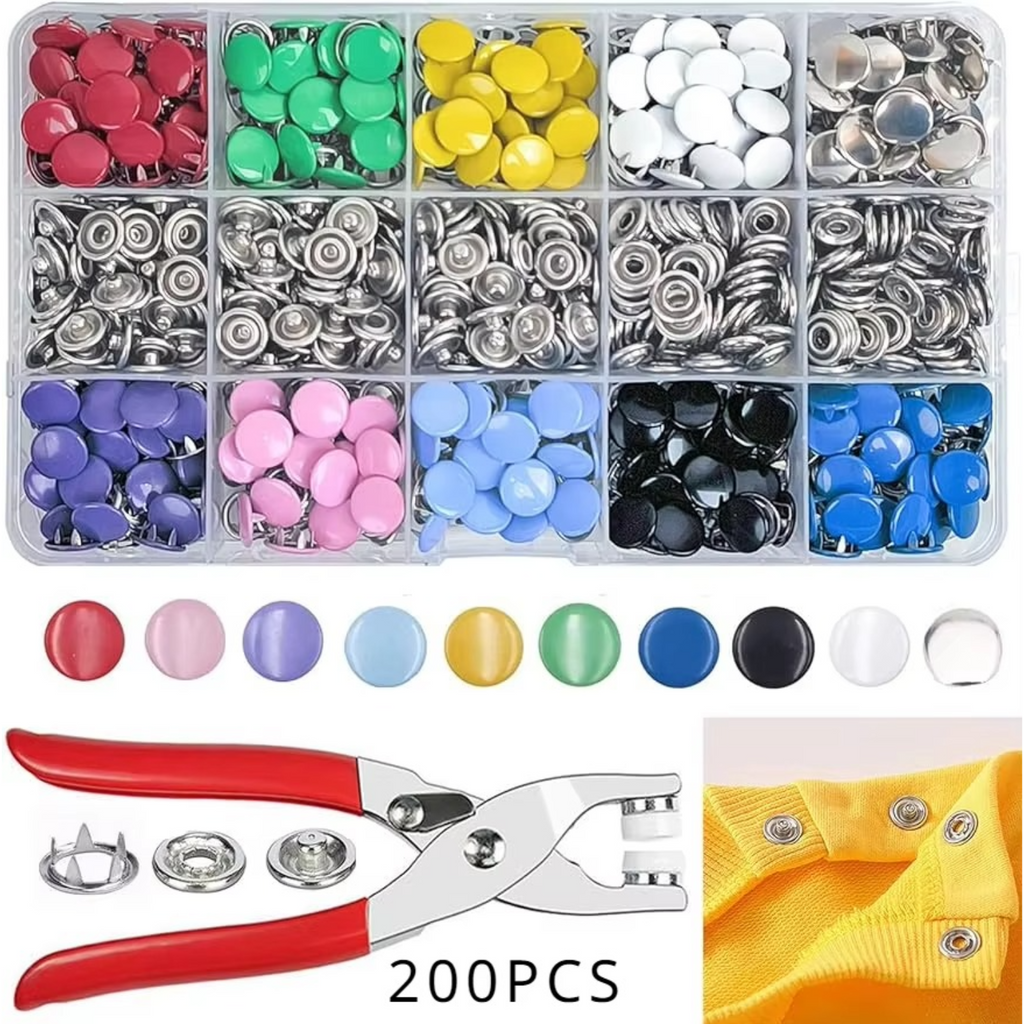 Metal Snap Button Craft Kit