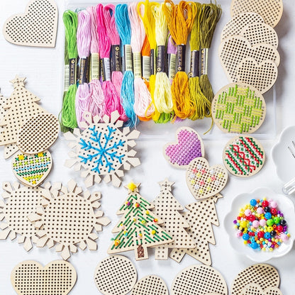 Safety Needle Embroidery DIY Craft Kit Set