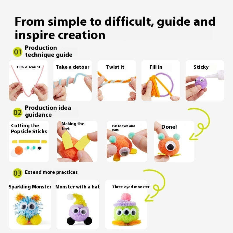 Twisted Stick Bouquet DIY Handmade Craft Kit