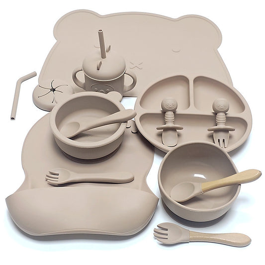 Creative Cartoon Silicone Infant Dinner Plate