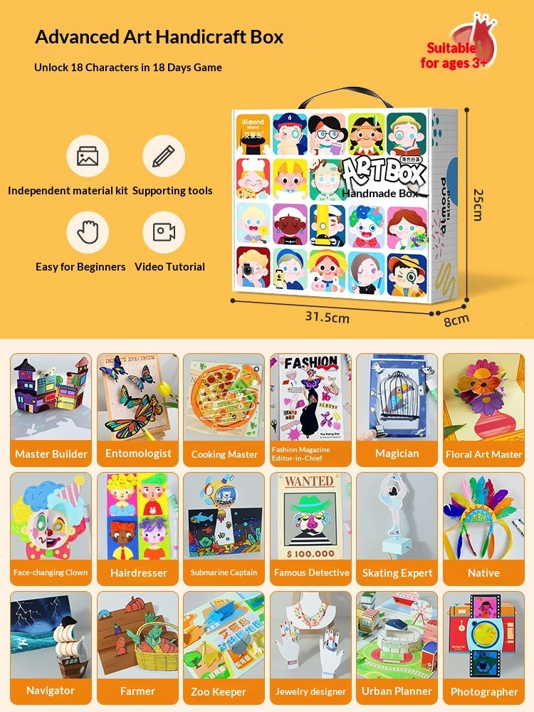 Kids Creative DIY Craft Art Box Gift Set