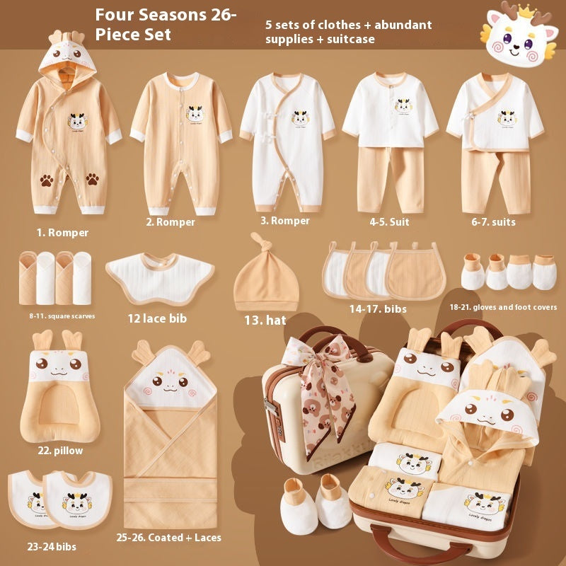 Pure Cotton Baby Clothes Gift Set Soft and Breathable Newborn Outfit Bundle