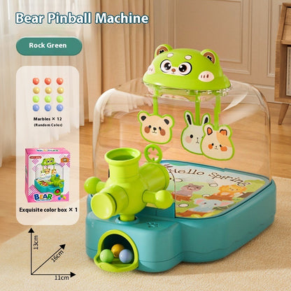Cute Bear Pinball Machine Press Launch Children's Educational Toys