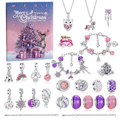 Kids Christmas DIY Bracelet and Pendant Making Set for Girls