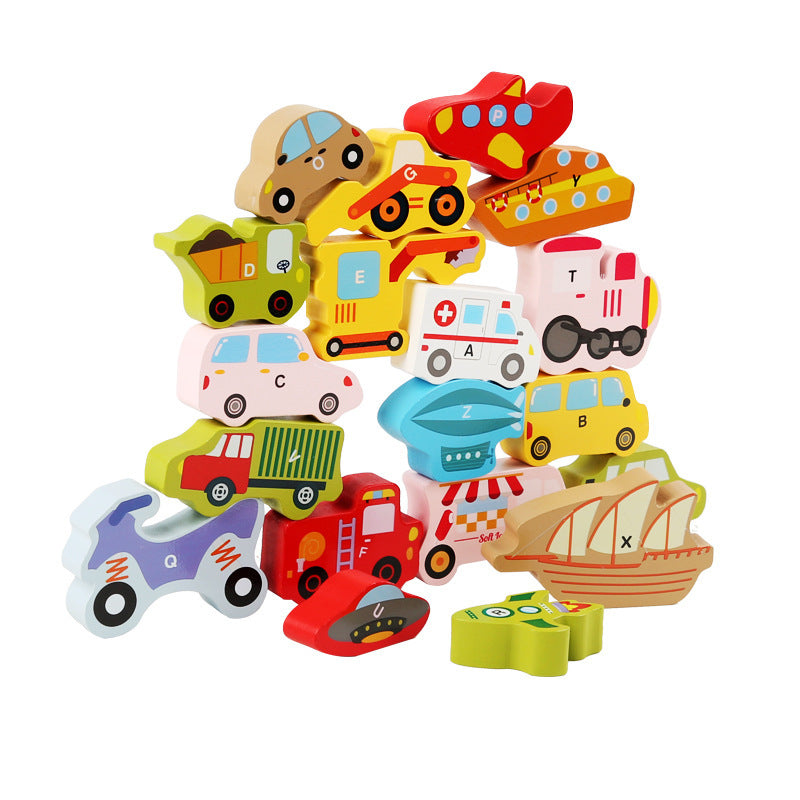 Children's Baby Cartoon Traffic Animal 3D Puzzle Model