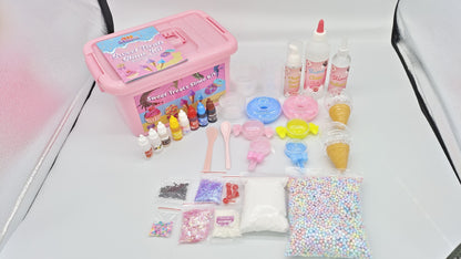 Girl Bubble Glue Crystal Mud Play Set