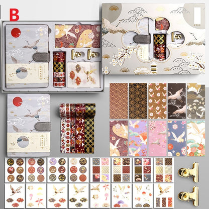 Antique-Style Hand Ledger Stationery Gift Set – Vintage Writing Gift Box