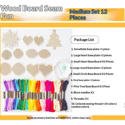 Safety Needle Embroidery DIY Craft Kit Set