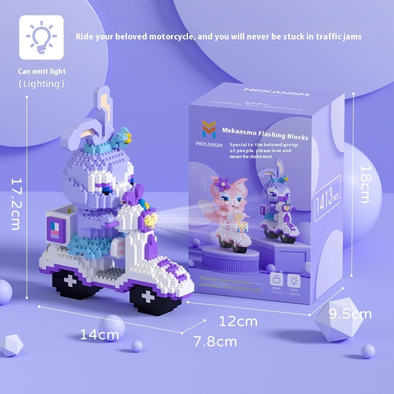 Compatible With Cartoon Doll Micro Particle Building Blocks