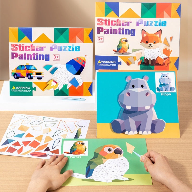 3D Geometric Sticker Craft Kit for Kids