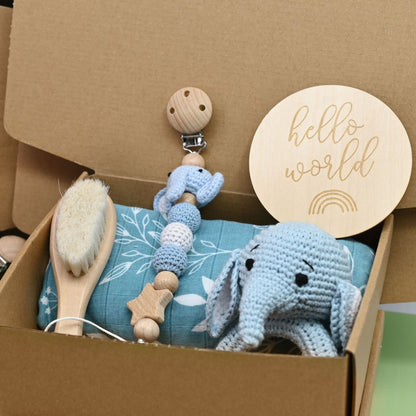 Newborn Musical Rattle and Drum Gift Set Developmental Baby Toys Soft and Safe