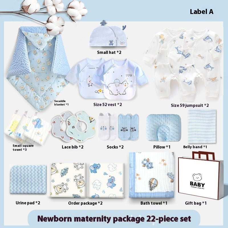 Newborn Delivery Bag 22 Pieces Full Set Of Pure Cotton Supplies For All Seasons