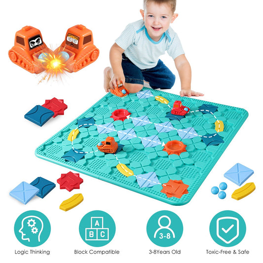 Kids Logical Road Builder Puzzle Montessori STEM Learning Toy for Ages 3–8